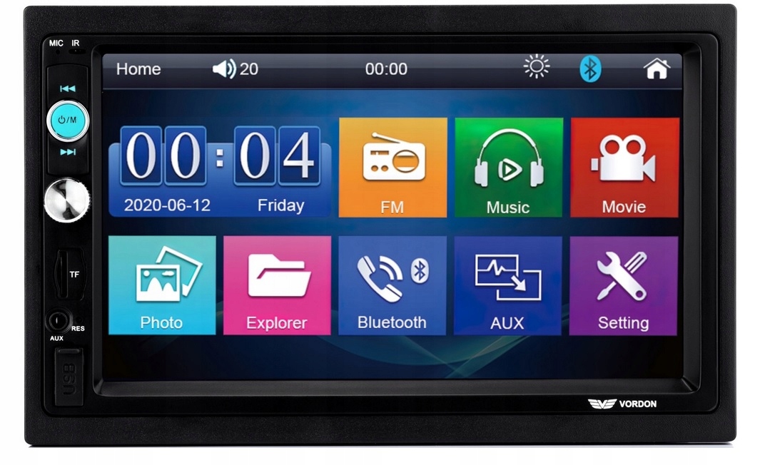 2DIN LCD autíčko Bluetooth Usb MP5 Mirror Link Vordon HT-852