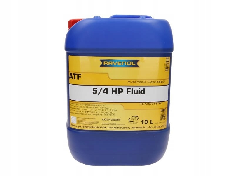 OLEJ PRZEKŁADNIOWY ATF 5/4 HP FLUID 60L Producent Ravenol