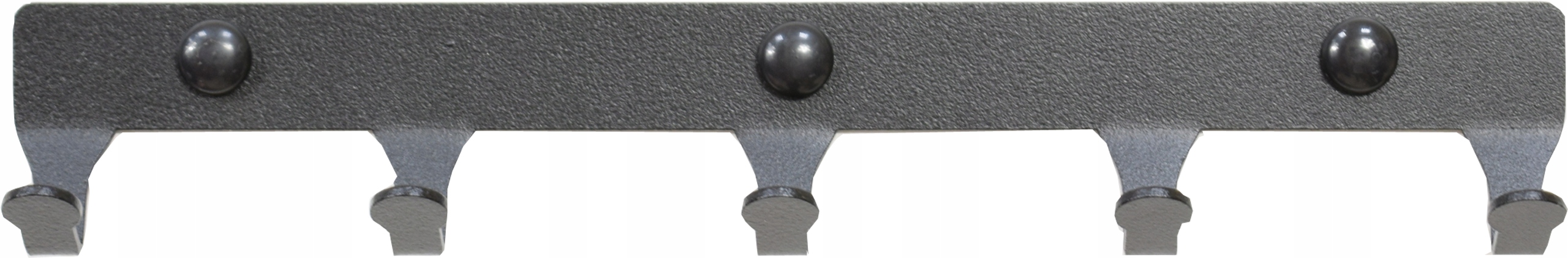 Wieszak metalowy pojedynczy na ubrania Czarny Matowy 30 cm