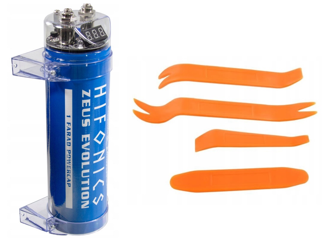 Hifonics ZXE1000 kondenzátor 1F pre zosilňovač kľúče na čalúnenie