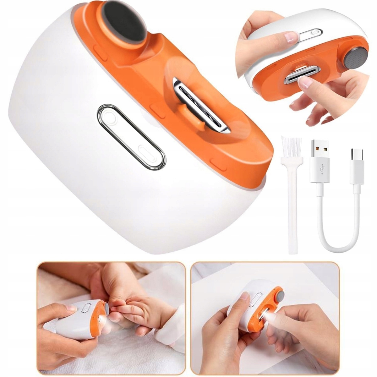 Automatický elektrický kleštiček na stříhání nehtů a pilníků Seniors