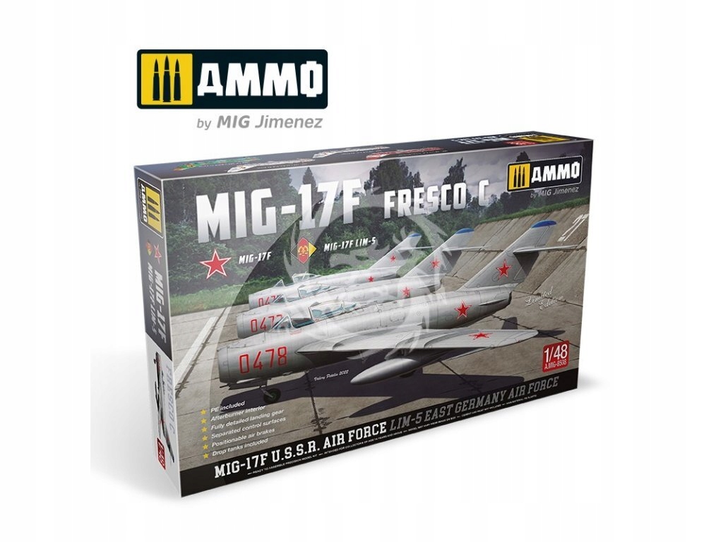 Mig-17F/Lim-5 Sssr-nrd Ammo by Mig Jimenez A.MIG-8508 měřítko 1/48
