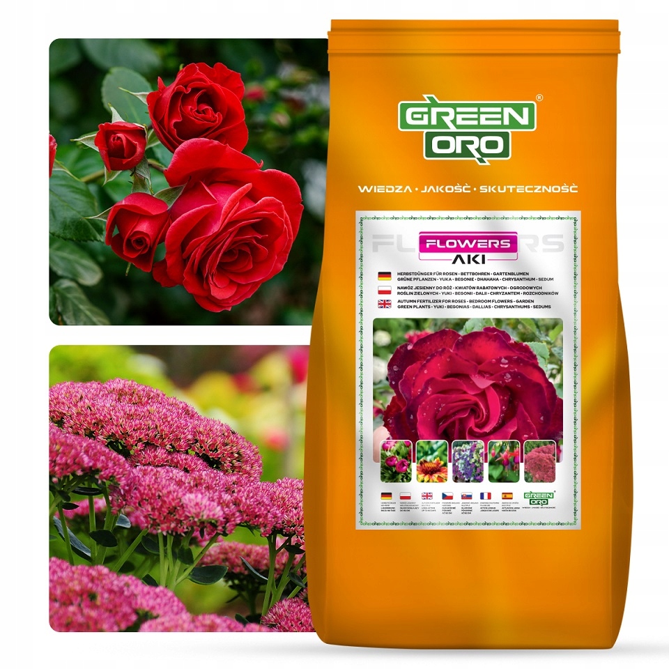 Nawóz Jesienny do Róż Kwiatów Ogrodowych Green Oro
