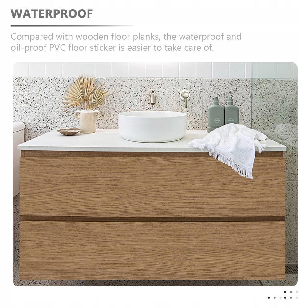 DREWNIANE OGROMNE NAKLEJKI PODŁOGOWE NAKLEJKI NA PŁYTKI POPS Liczba m² w opakowaniu 1