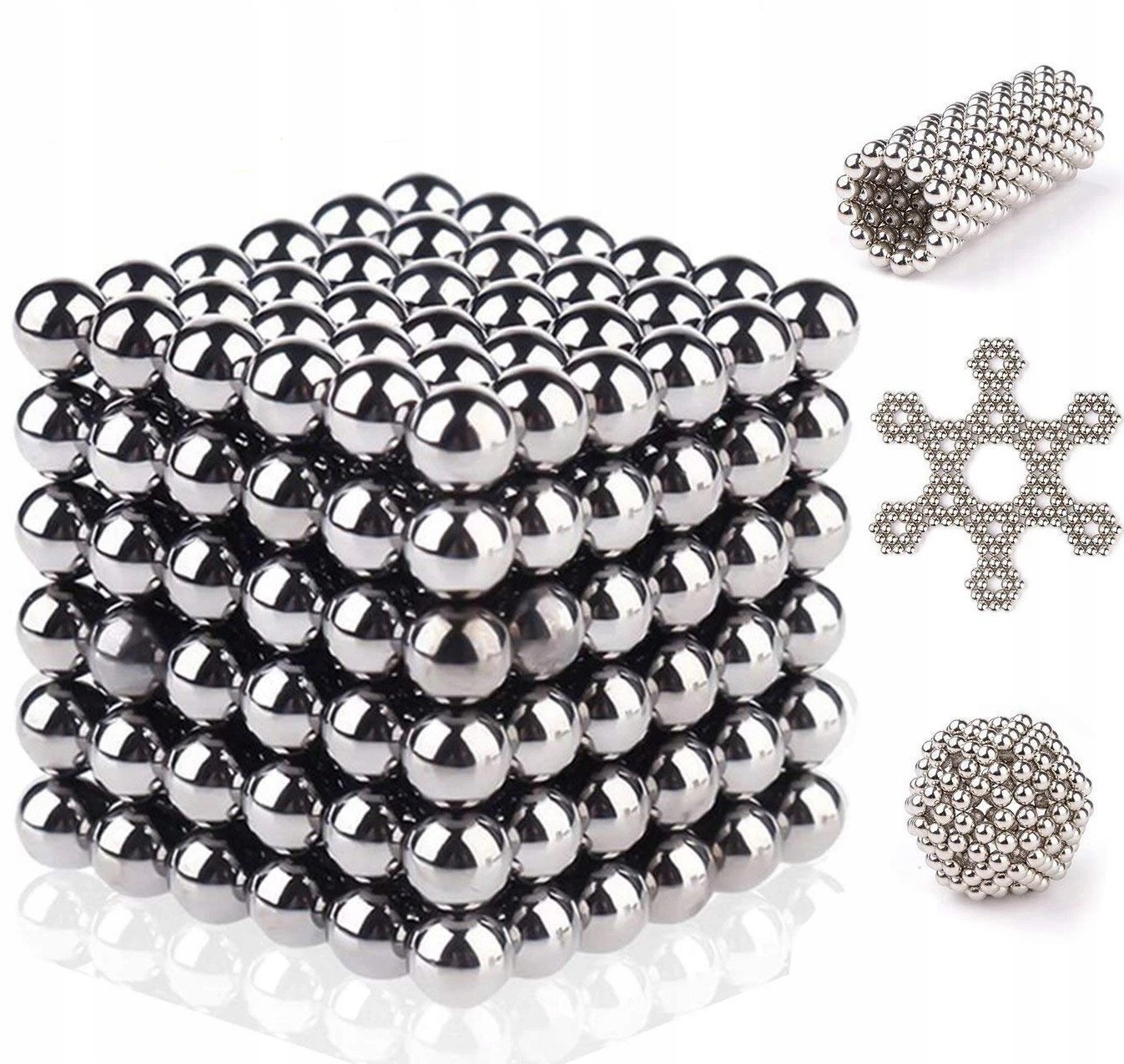 

Neocube kulki magnetyczne 5 mm 216 szt Srebrne