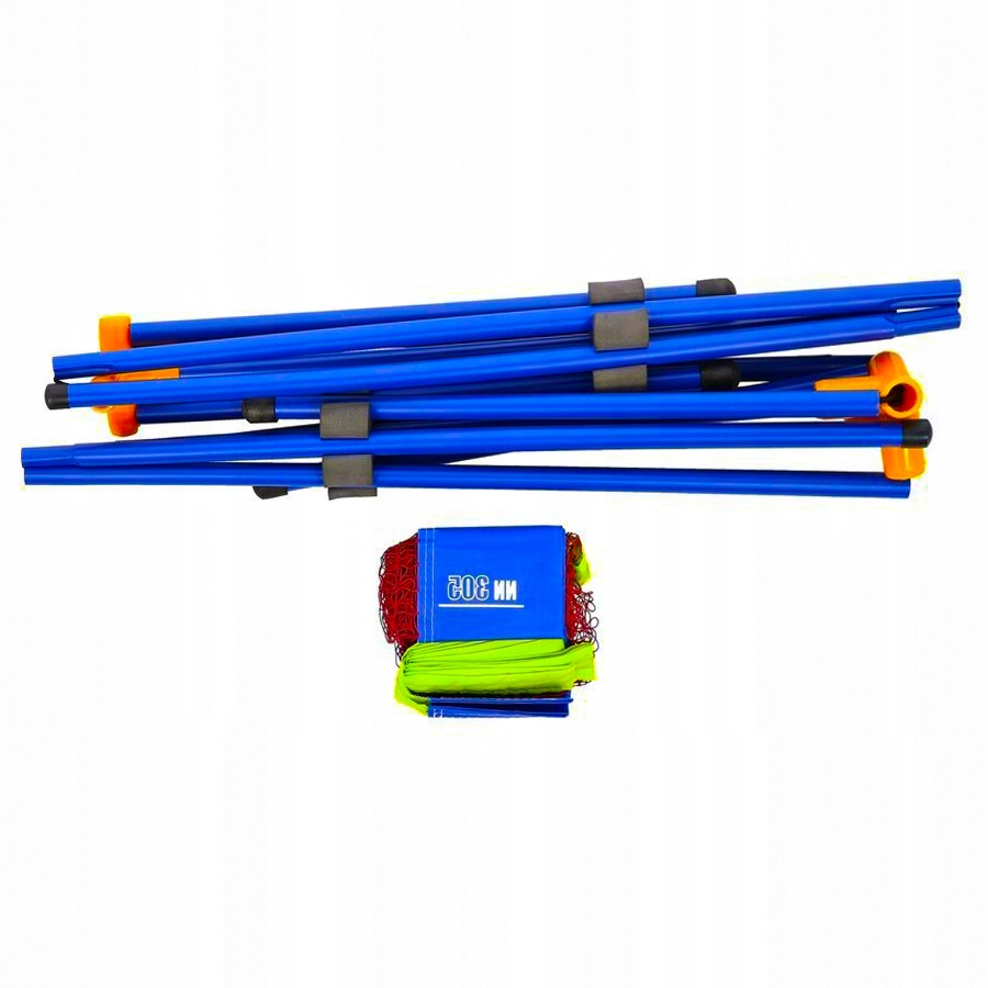 ZESTAW DO BADMINTONA Z SIATKĄ RAKIETY PRZENOŚNY KOMPLETNY XXXXL + GRATIS Stan opakowania oryginalne