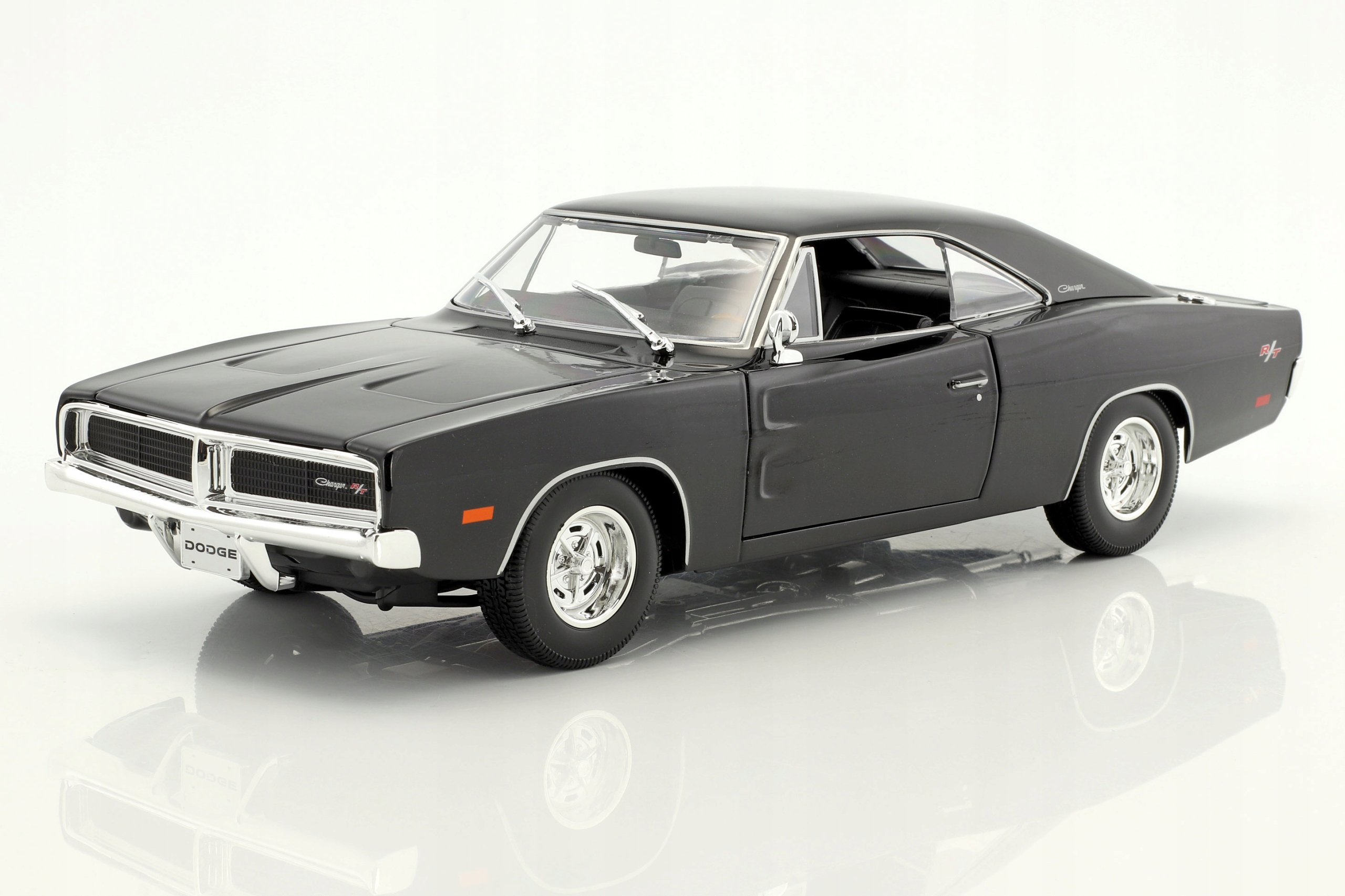 Dodge Charger R/t Rt Coupe 1969 Black Maisto 1:18 Muscle Car