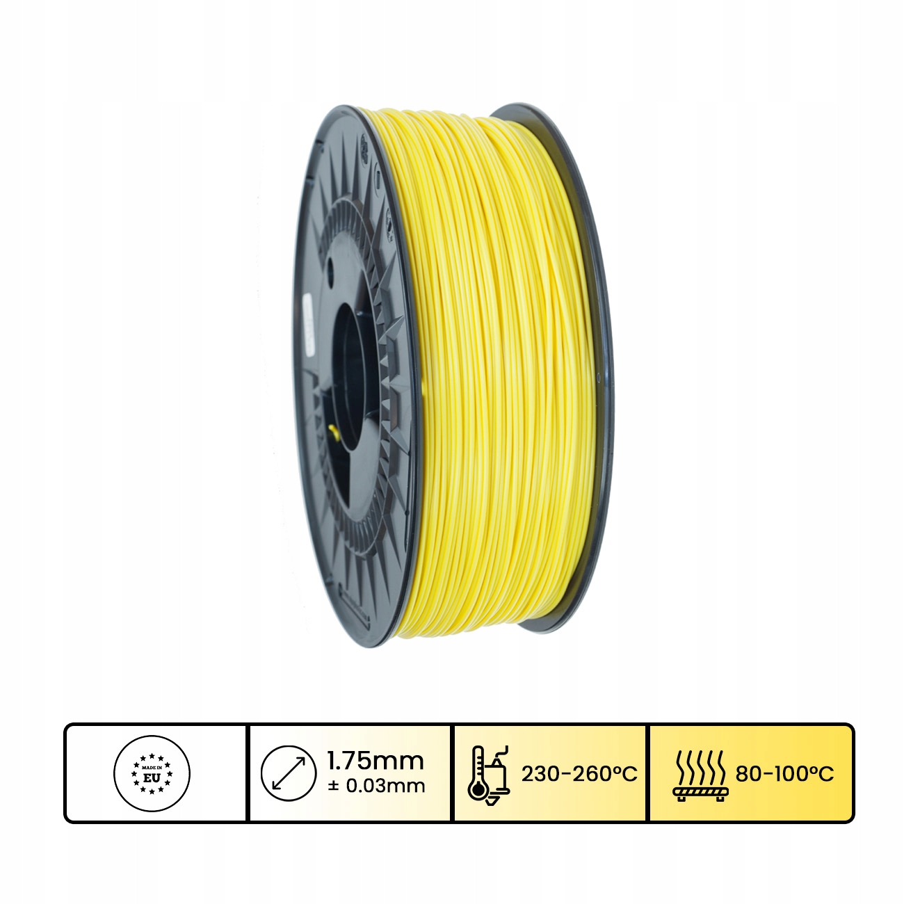 Filament 3DPower ASA 1.75mm Żółty 1kg Producent Inna