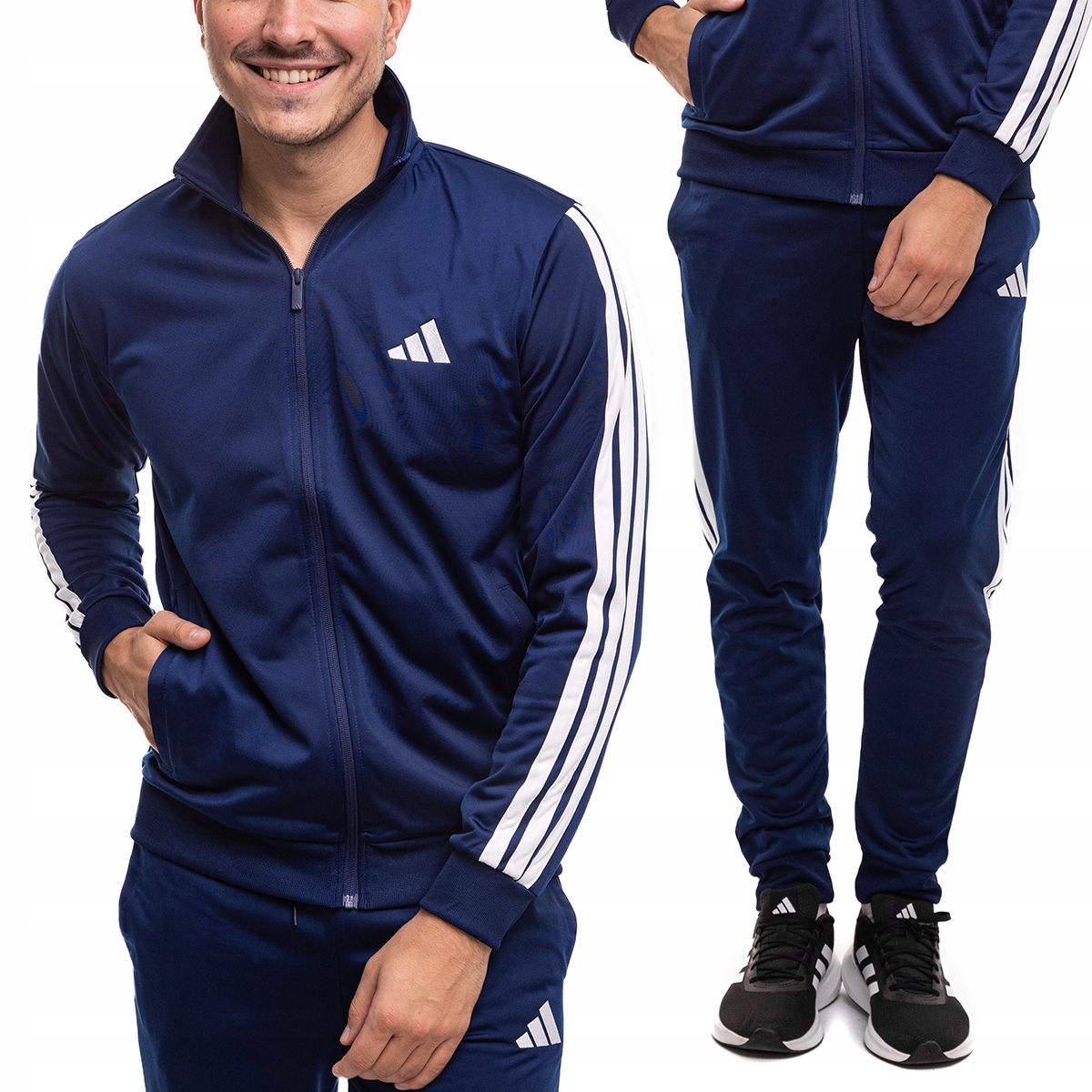Tepláková Souprava adidas Sportswear 3-Stripes Modrá Navy L