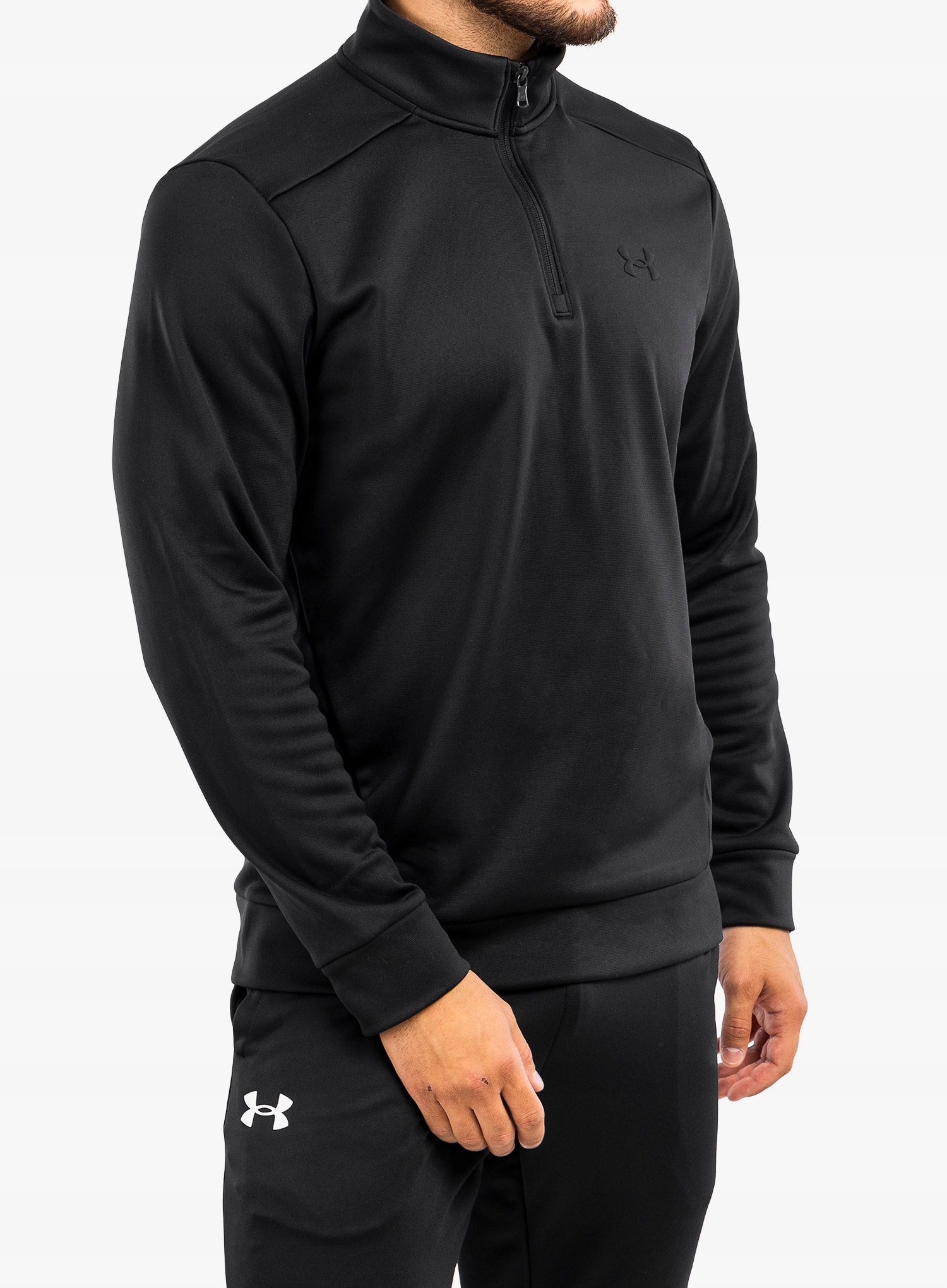 Mikina bez kapuce Under Armour Armour Fleece 1/4 Zip černá M
