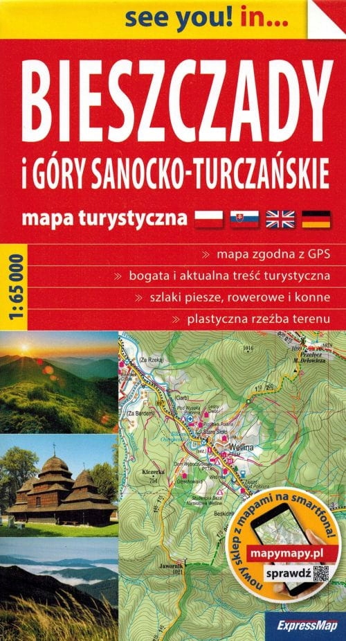 

Bieszczady Mapa Turystyczna 1:65 000 Ex-map