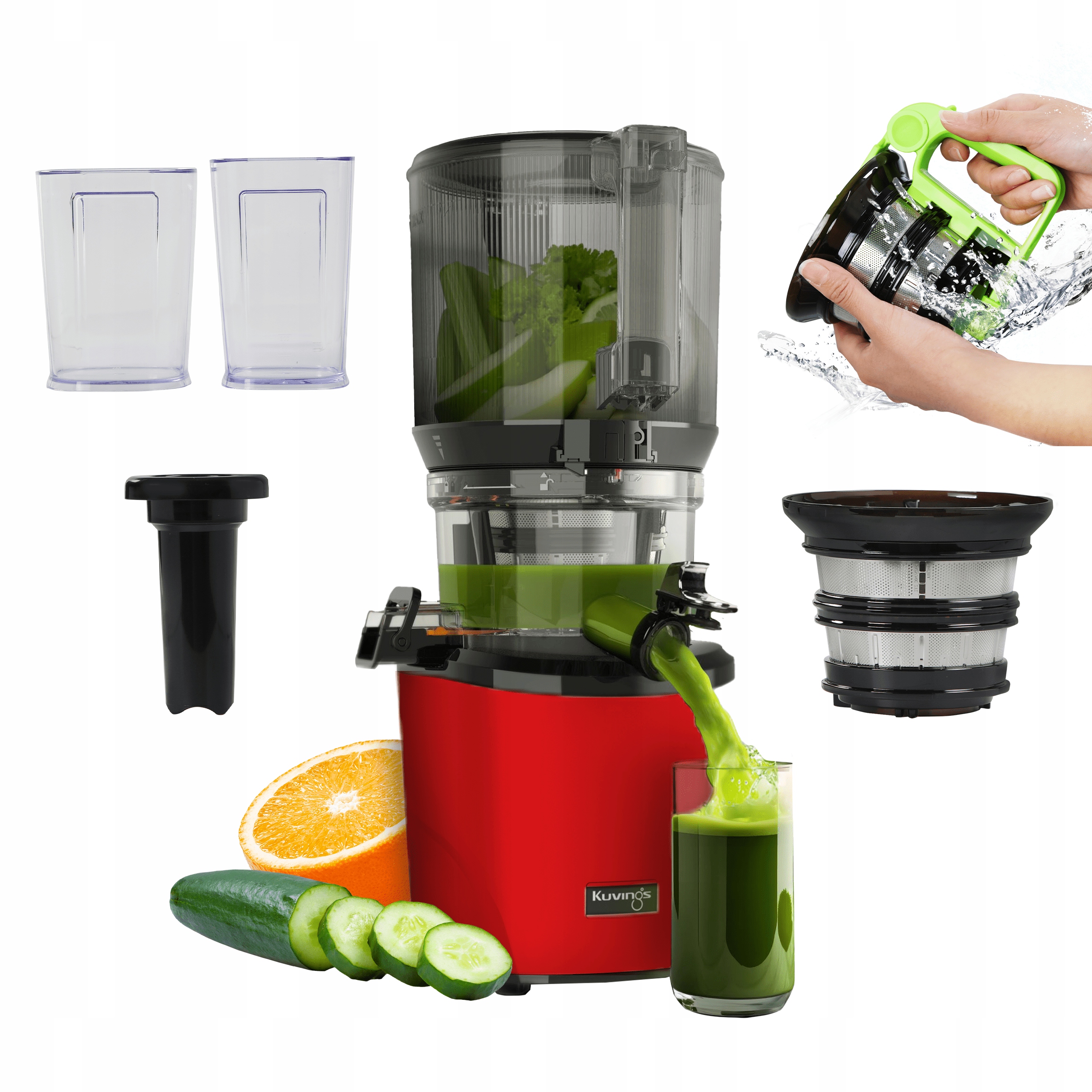 KUVINGS AUTO10S WYCISKARKA WOLNOBROTOWA DO SOKU Z OWOCÓW I WARZYW PIONOWA Marka Kuvings