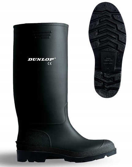 GUMOWCE KALOSZE DUNLOP PRICEMASTOR SOLIDNE GUMIAKI 42 CZARNE