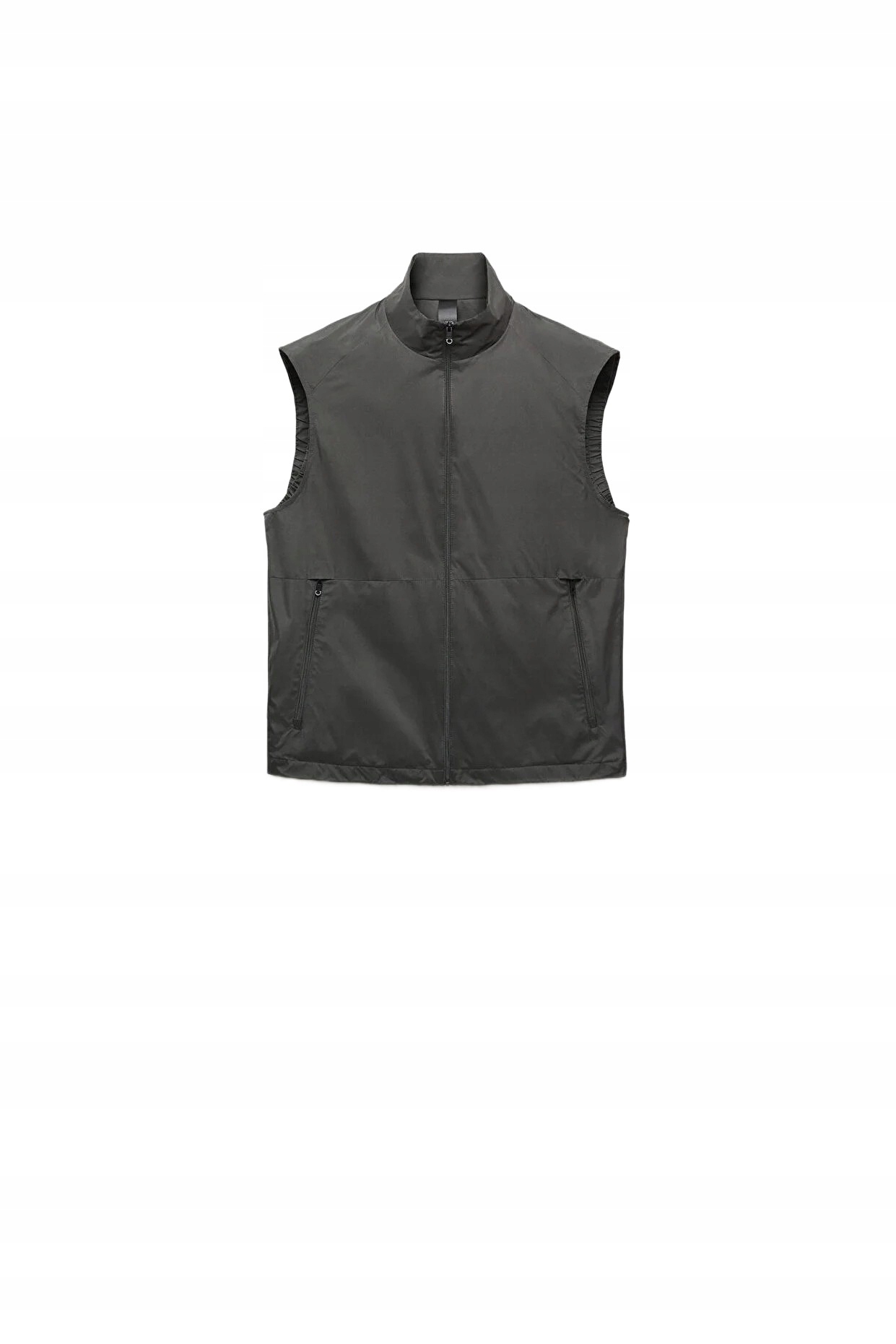 Mango Man Elegantní Pánská Vesta Se Zipem A Stojáčkem Černá L 5DA