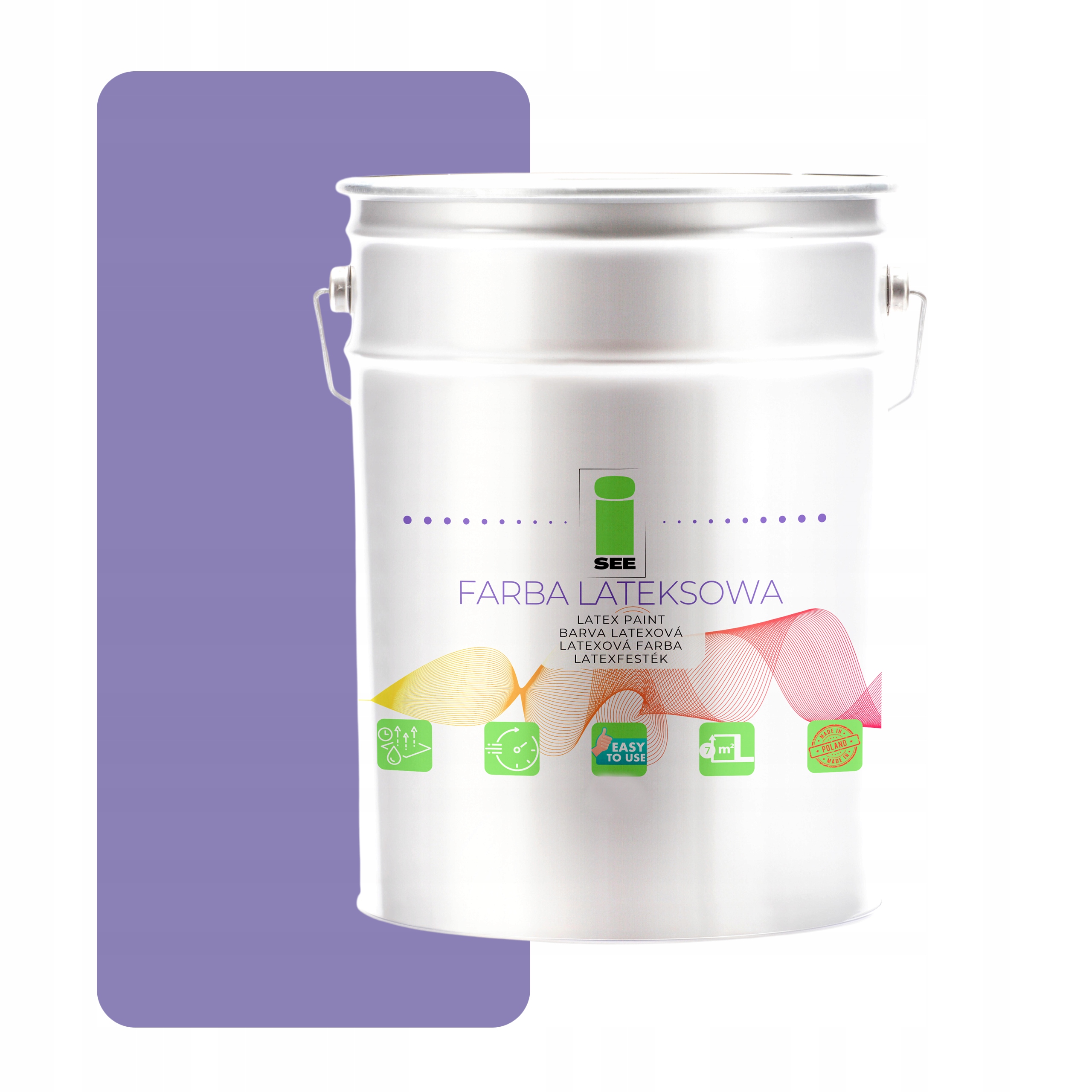 Latexová Priedušná Farba Na Steny Fialová 10 L Hypoalergénna