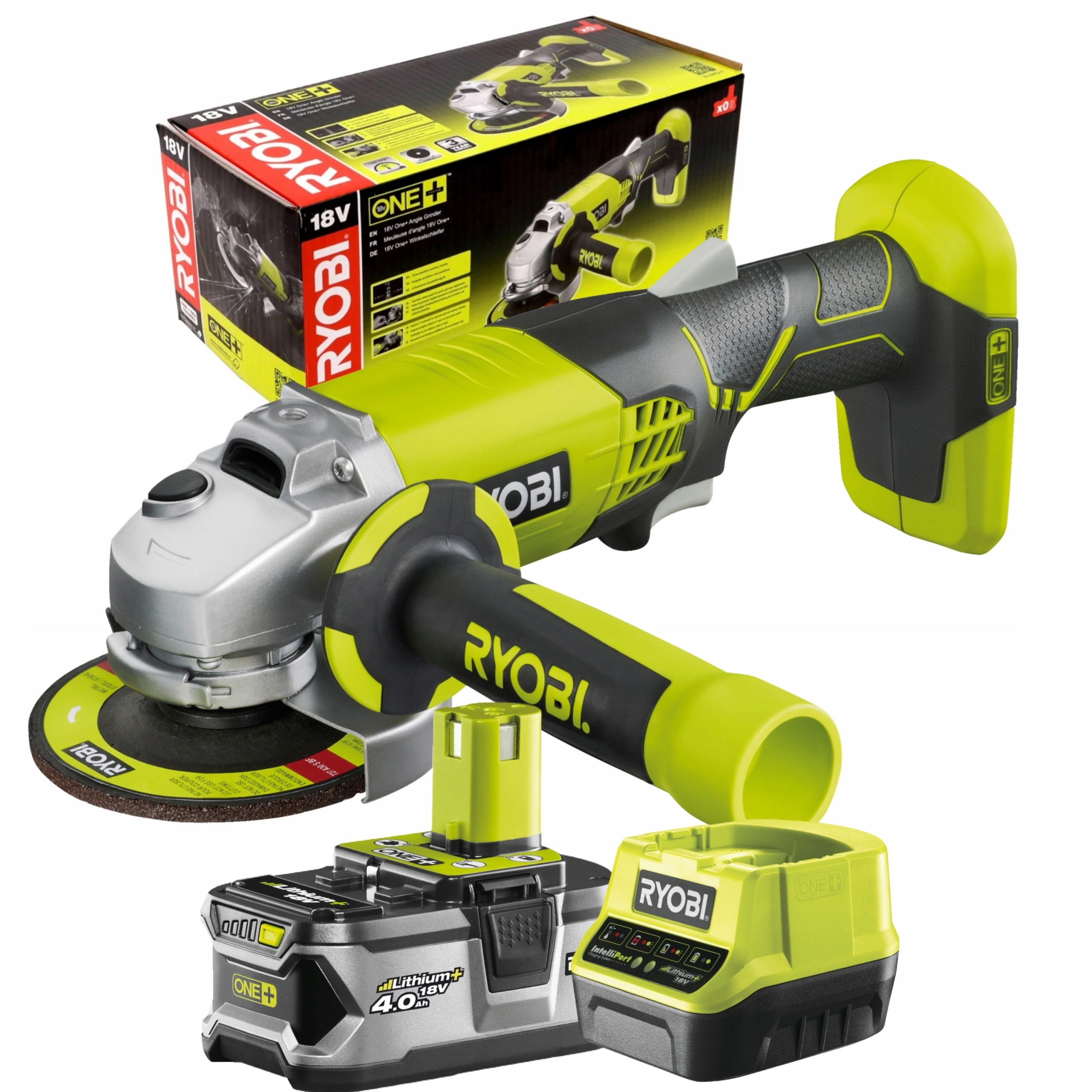 Ryobi Úhlová Bruska R18AG 18V +4