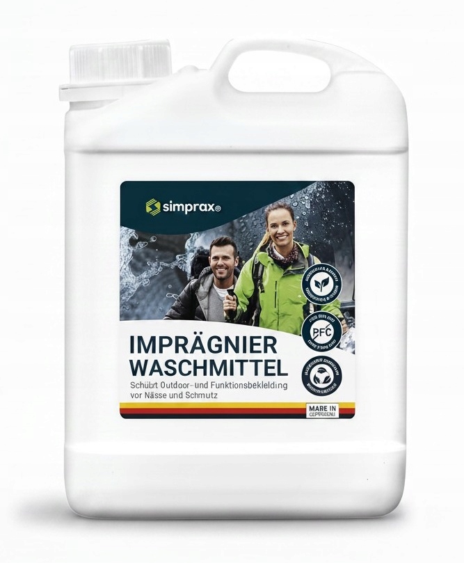 Impregnat do prania simprax Odzież Funkcyjna Outdoor Ekologiczny De 500 ml