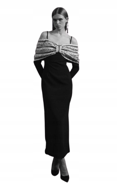 Karen Millen Petite Černá Šaty Tužková 36 B1G