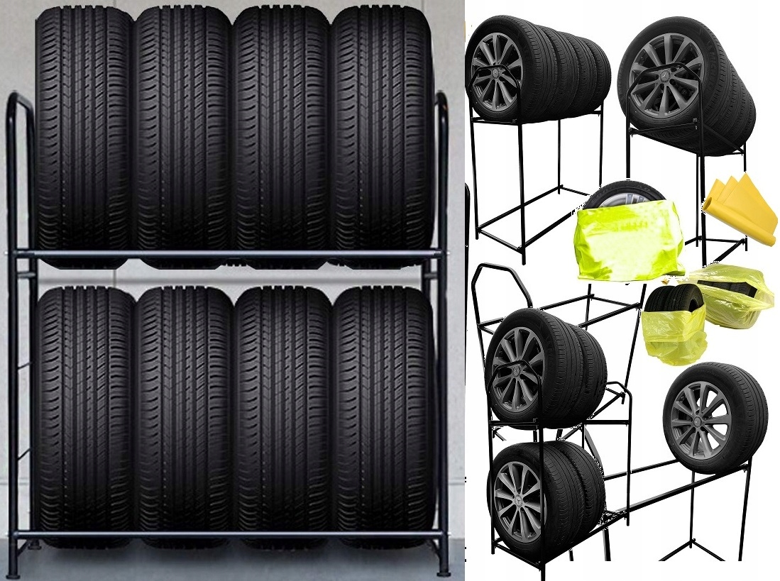 POLSKI STOJAK NA OPONY I KOLA MAX 8 SZTUK GRATISY