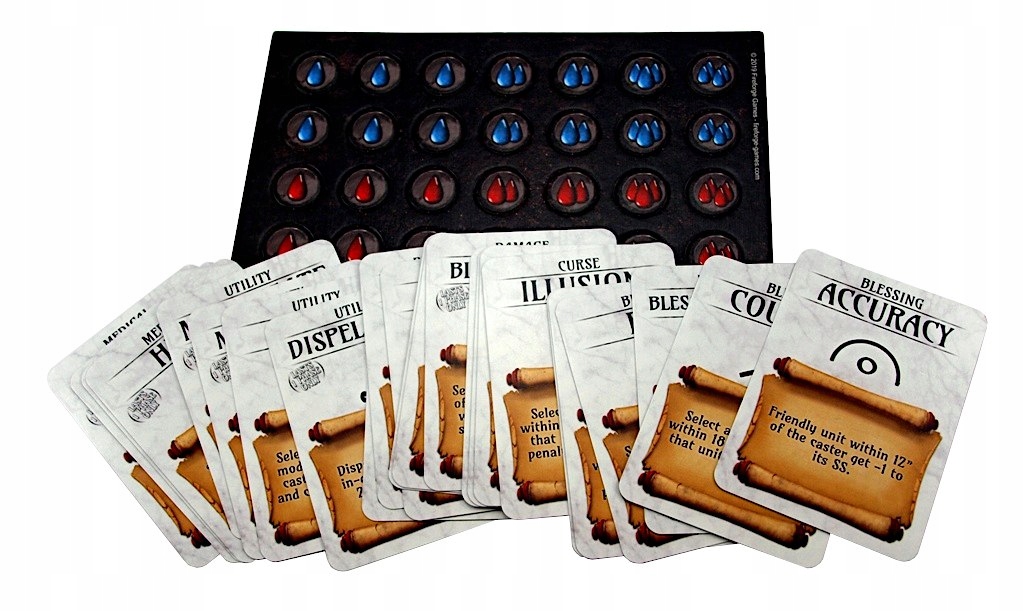 Forgotten World - 24 karty do gry i zestaw żetonów