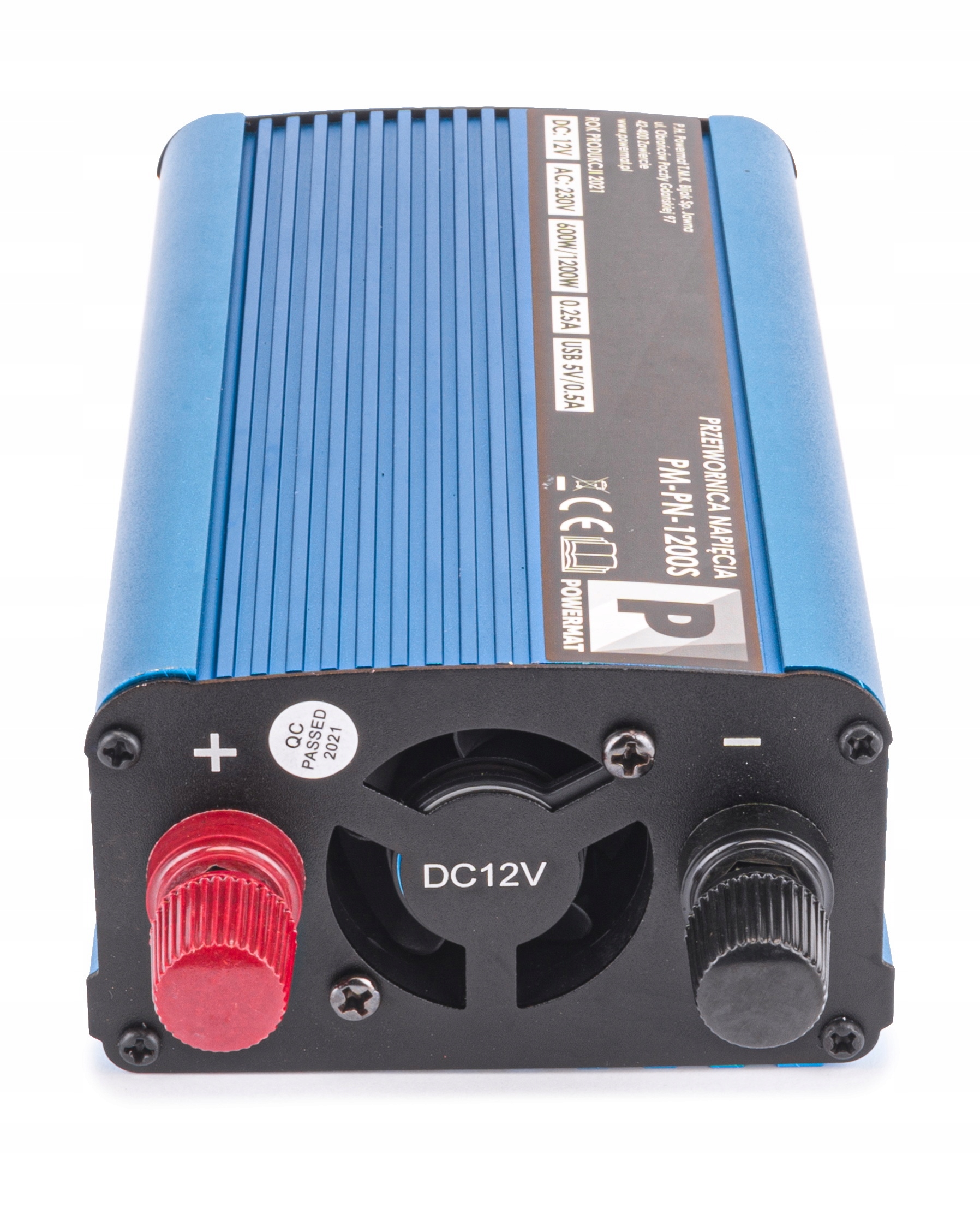 Przetwornica NAPIECIA Samochodowa 12V 230V 1200W Input voltage 12 V