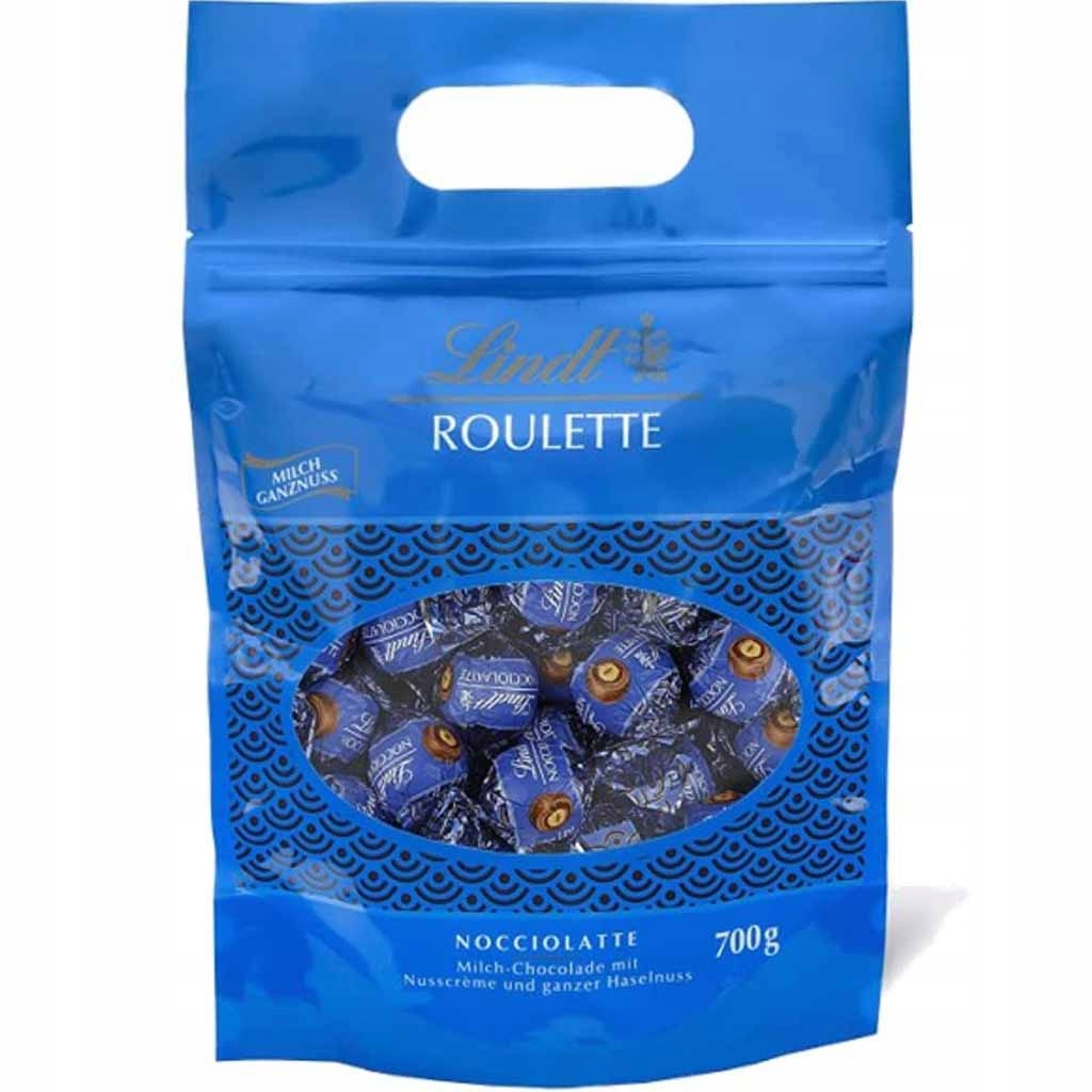 Lindt Roulette Czekolada Mleczna z orzechem laskowym w kremie z orzechów