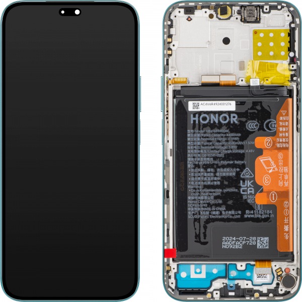 Org LCD displej s rámečkem a baterií Honor 200 Lite Honor X8b tyrkysový