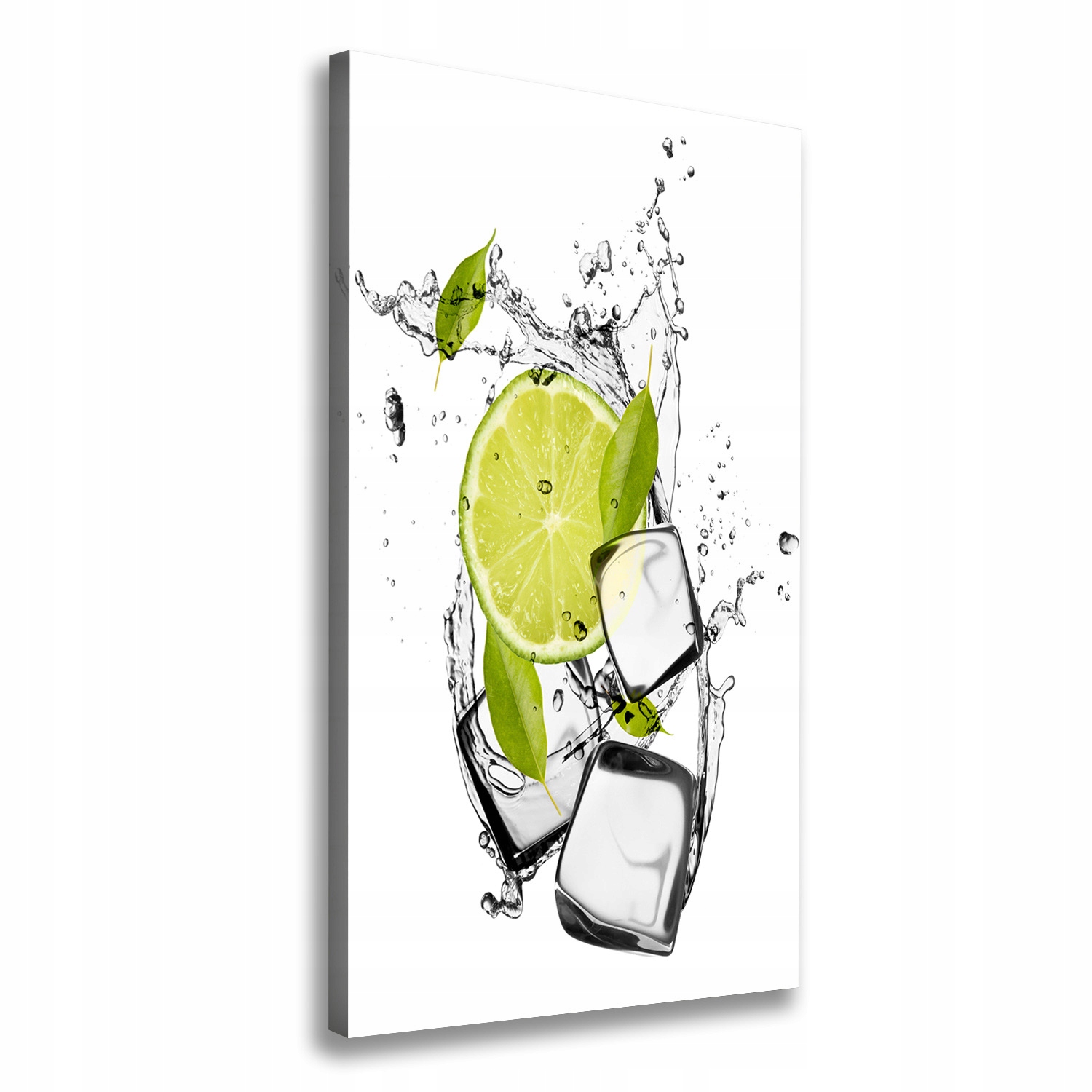 

Foto obraz na płótnie Limonka i lód 70x140 cm