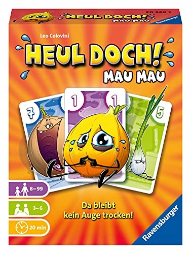 Colovini, Leo Ravensburger 20348 - Heul doch! Mau Mau Card Game for 3-6 Pla