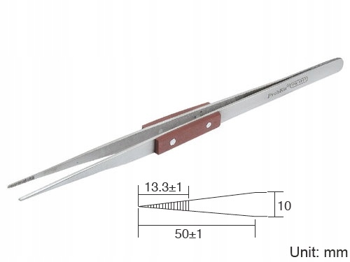Pęseta metalowa magnetyczna nierdzewna 200mm