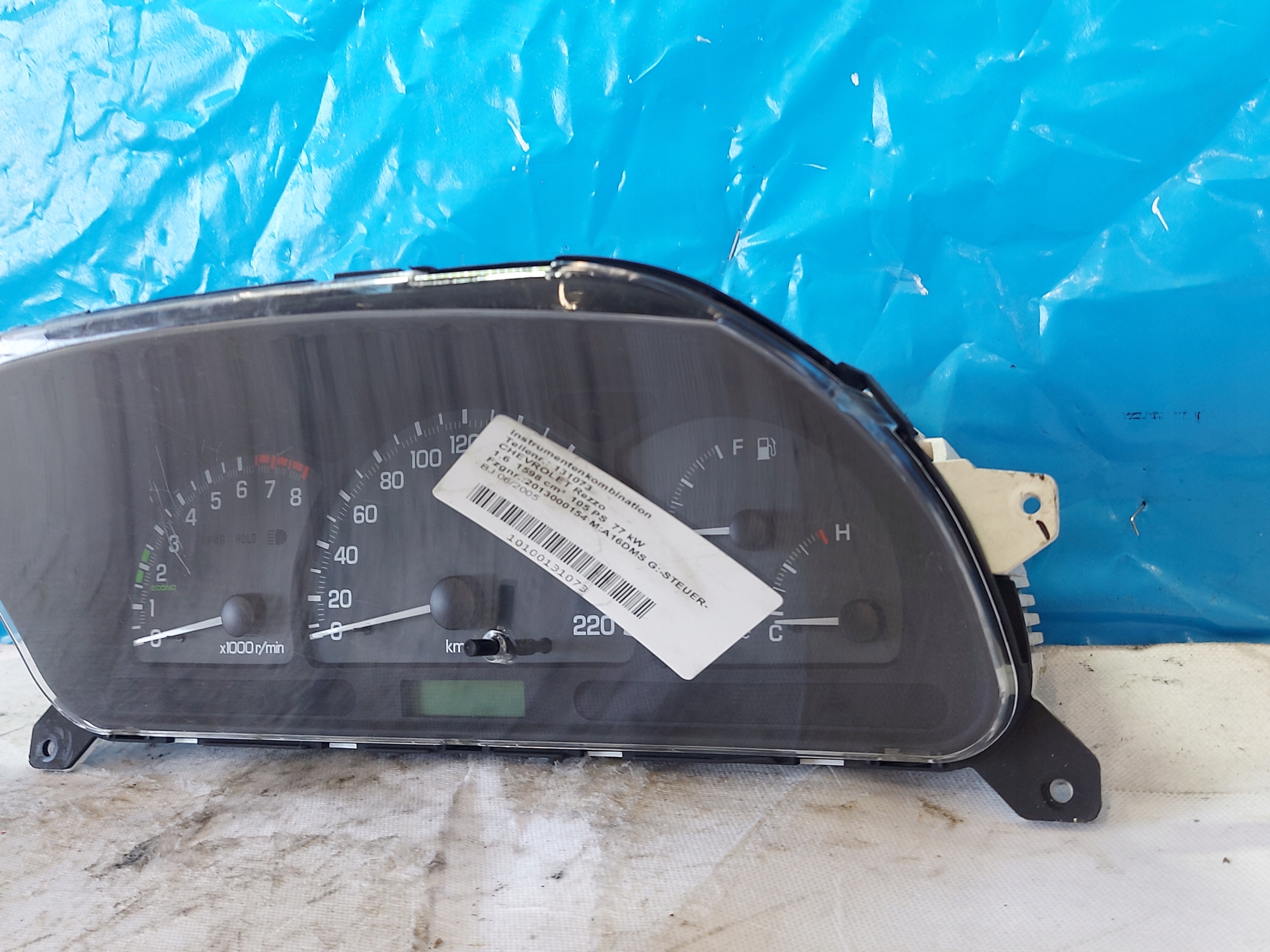 dials clock CHEVROLET REZZO 1.6 B 96427156