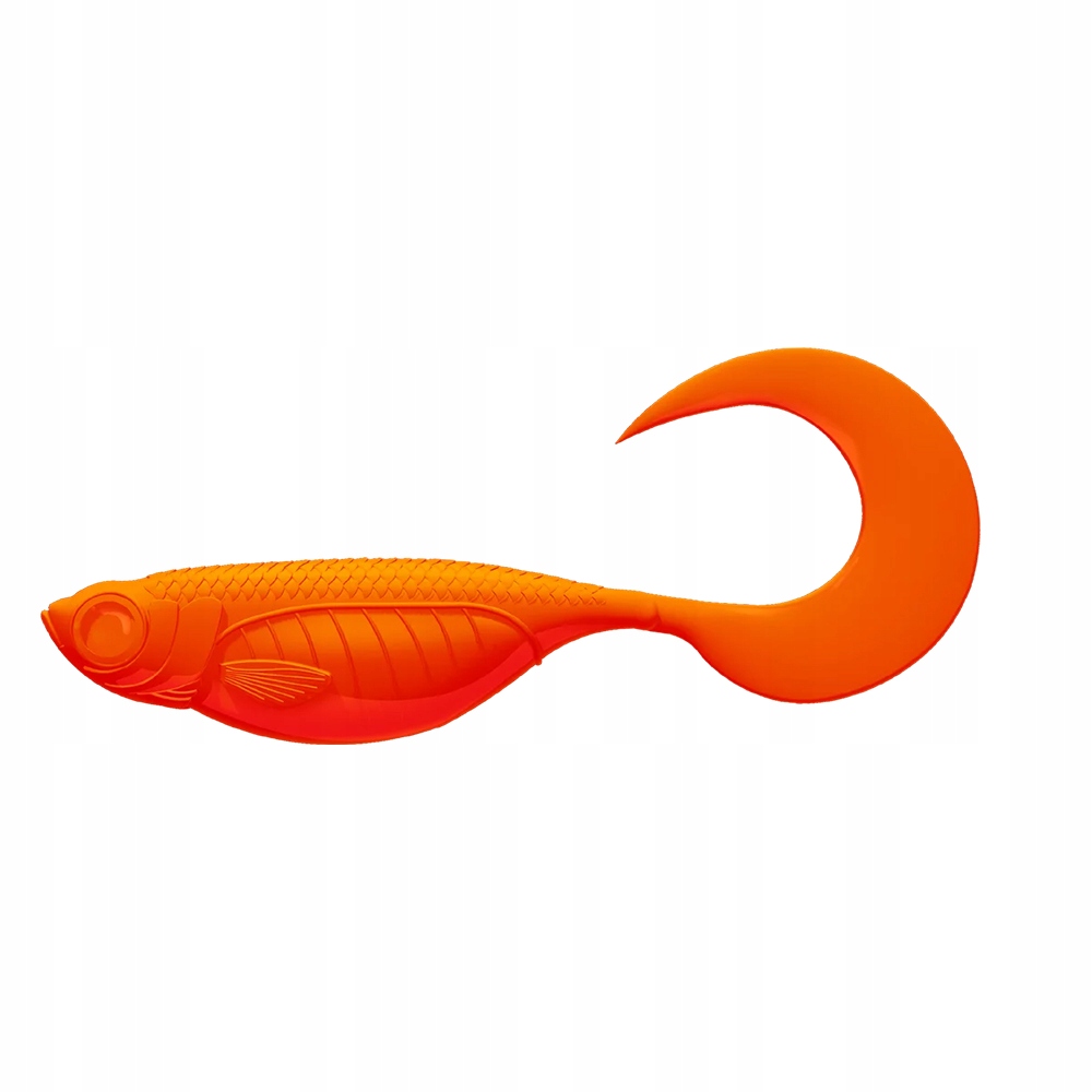 Libra Lures Embrion Shad Twist Tail 1.75" 011 Hot Orange Fish
