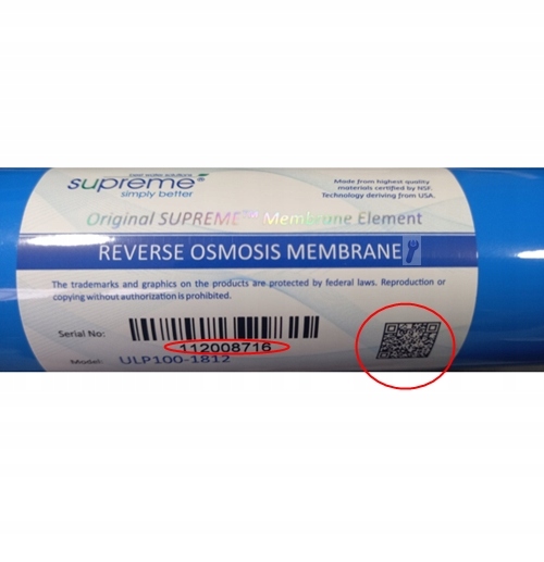 MEMBRANA OSMOTYCZNA SUPREME 100 GPD OSMOZA ORYGINA Marka Supreme