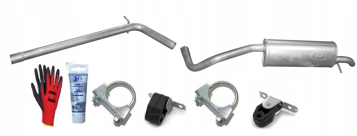 Vw Polo 1.2 1.6 TDi 55kW (od Roku 2009) Hatchback sada Trubka Tlumič bonus