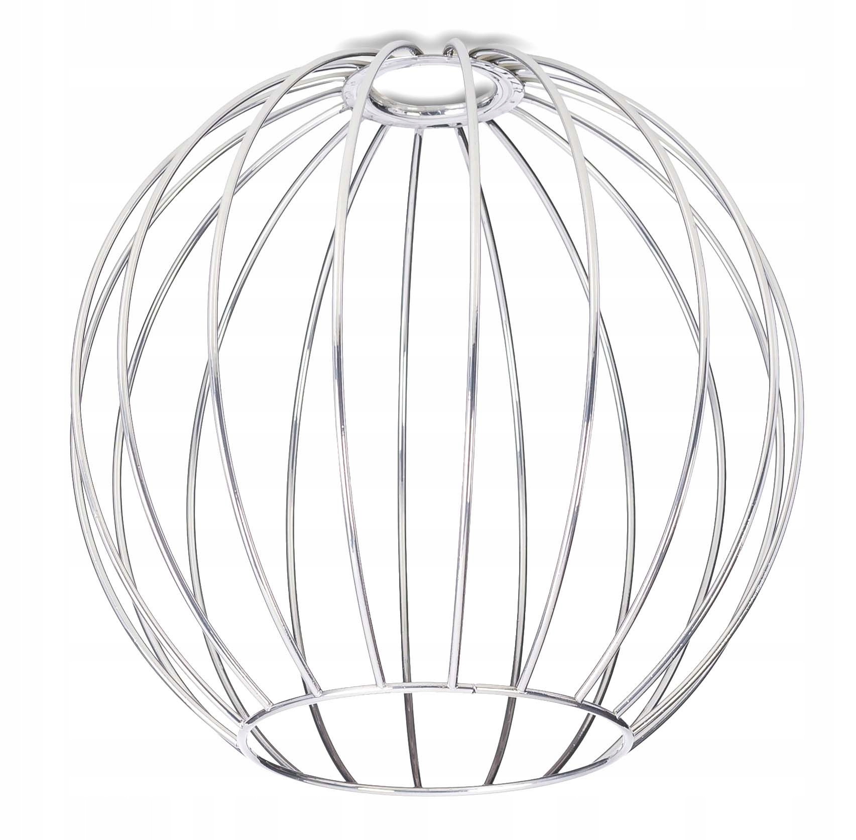 

Klosz drut metal do lamp na E27 loft kula XL chrom