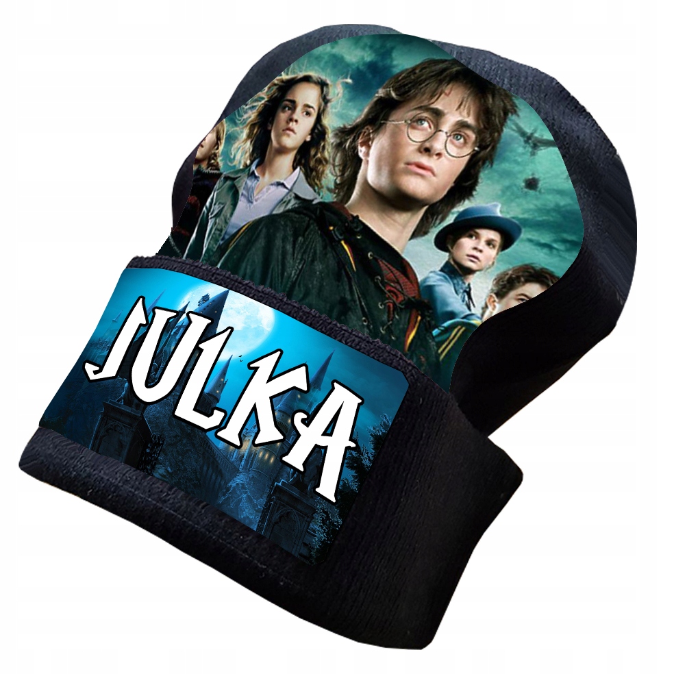 

Czapka Zimowa Harry Potter + Imię Ksywka ! Wzory !