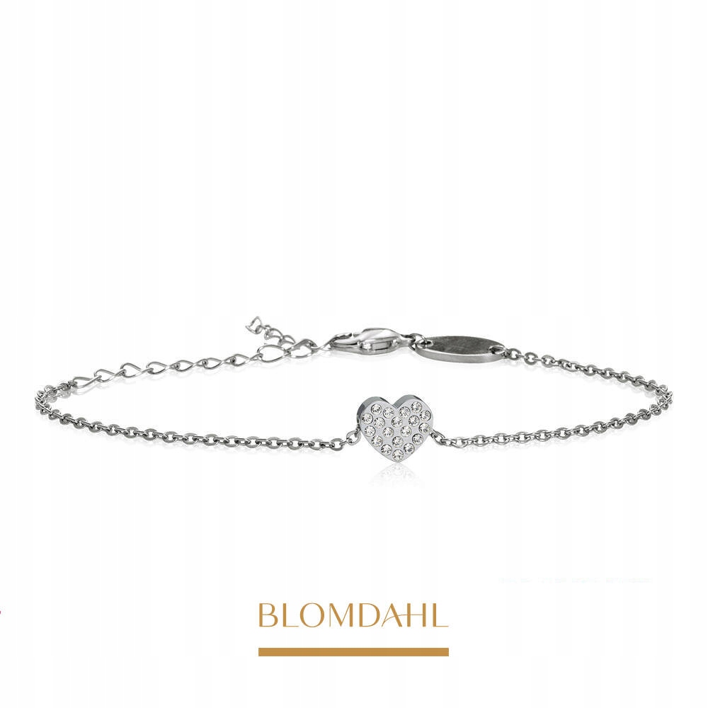 Blomdahl Hypoalergenní Náramek Brilliance Heart Crystal 8 mm