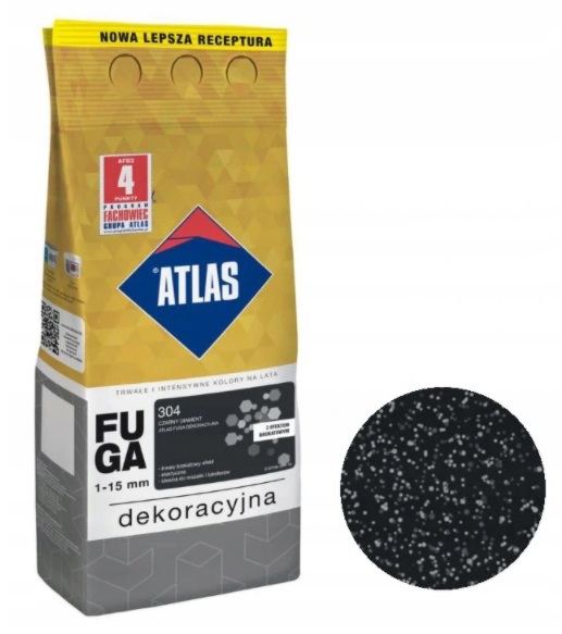 

Atlas Fuga Dekoracyjna Brokat 2kg-304 Czarny Diam.