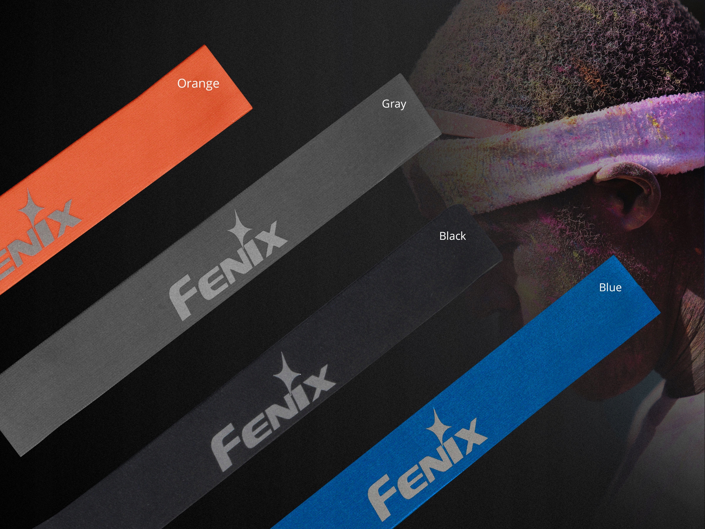 Opaska na głowę Fenix AFH-10 szara Właściwości bezszwowe