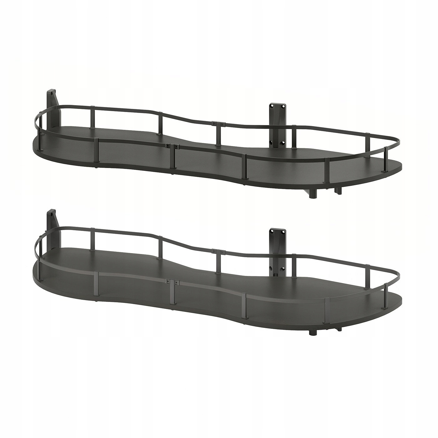 Szafka Utrusta 128 cm szara z karuzelą do kuchni