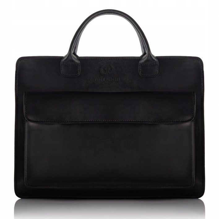 Dámská kožená aktovka elegantní černá Paolo Peruzzi N05-BL