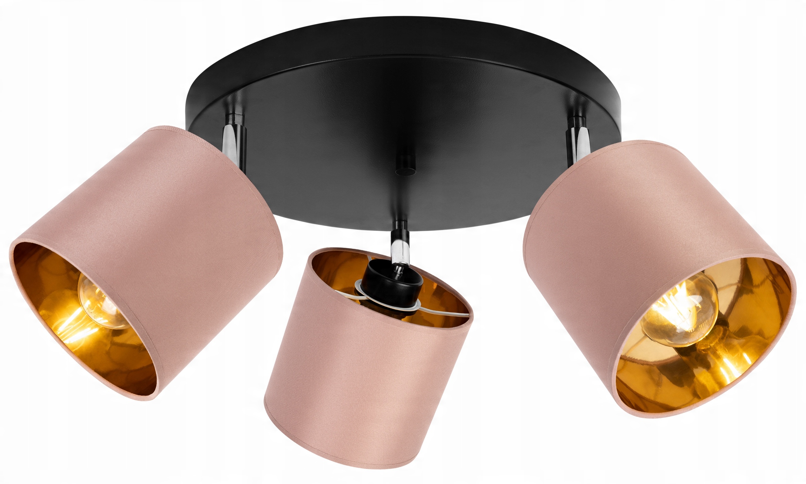 

Lampa Wisząca Sufitowa Żyrandol Złota Plafon Led