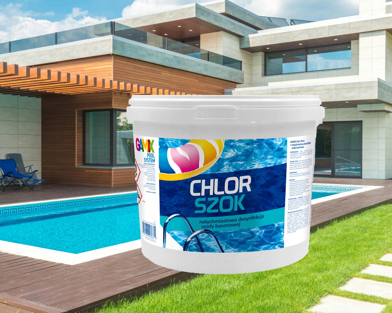 GAMIX CHLOR SZOK DO BASENU SKUTECZNA CHEMIA 3 KG Rodzaj chlor