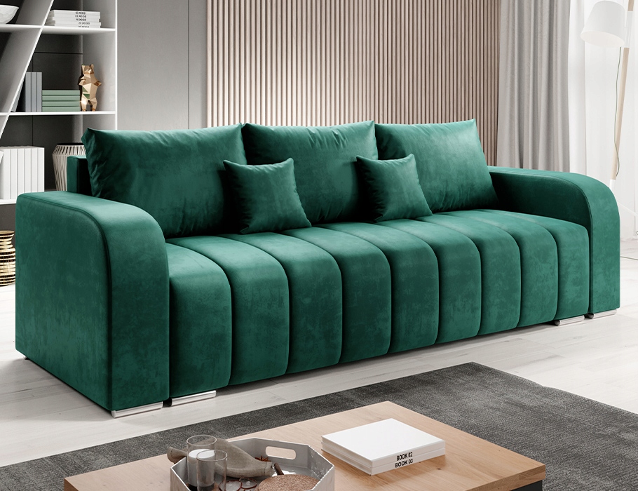 Skandinávská pohovka s funkcí spaní Pufetto velur.