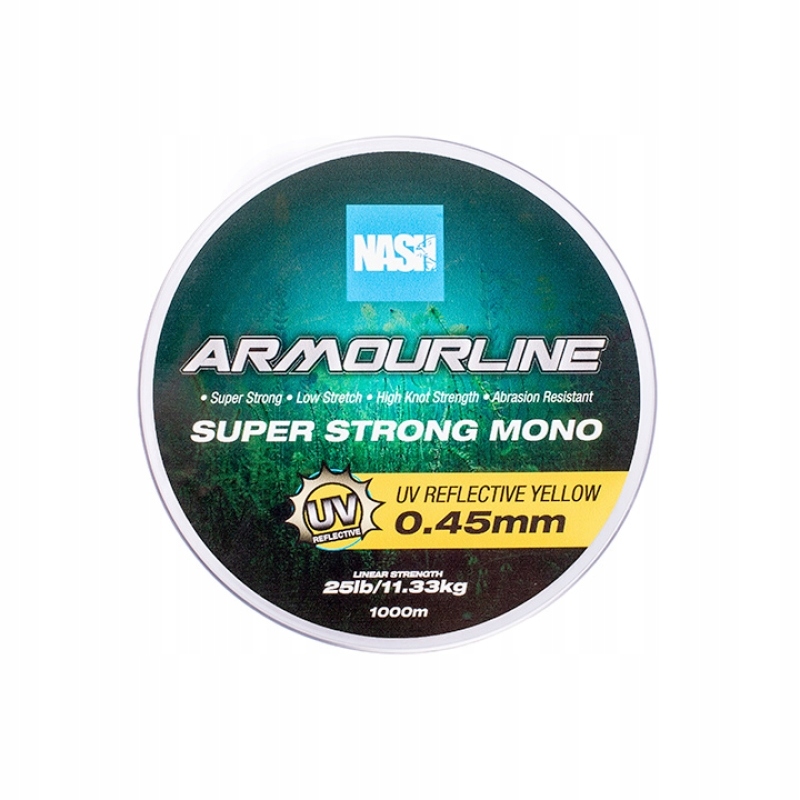 Nash Żyłka Armourline Mono 1000m Uv Yellow 0,40mm