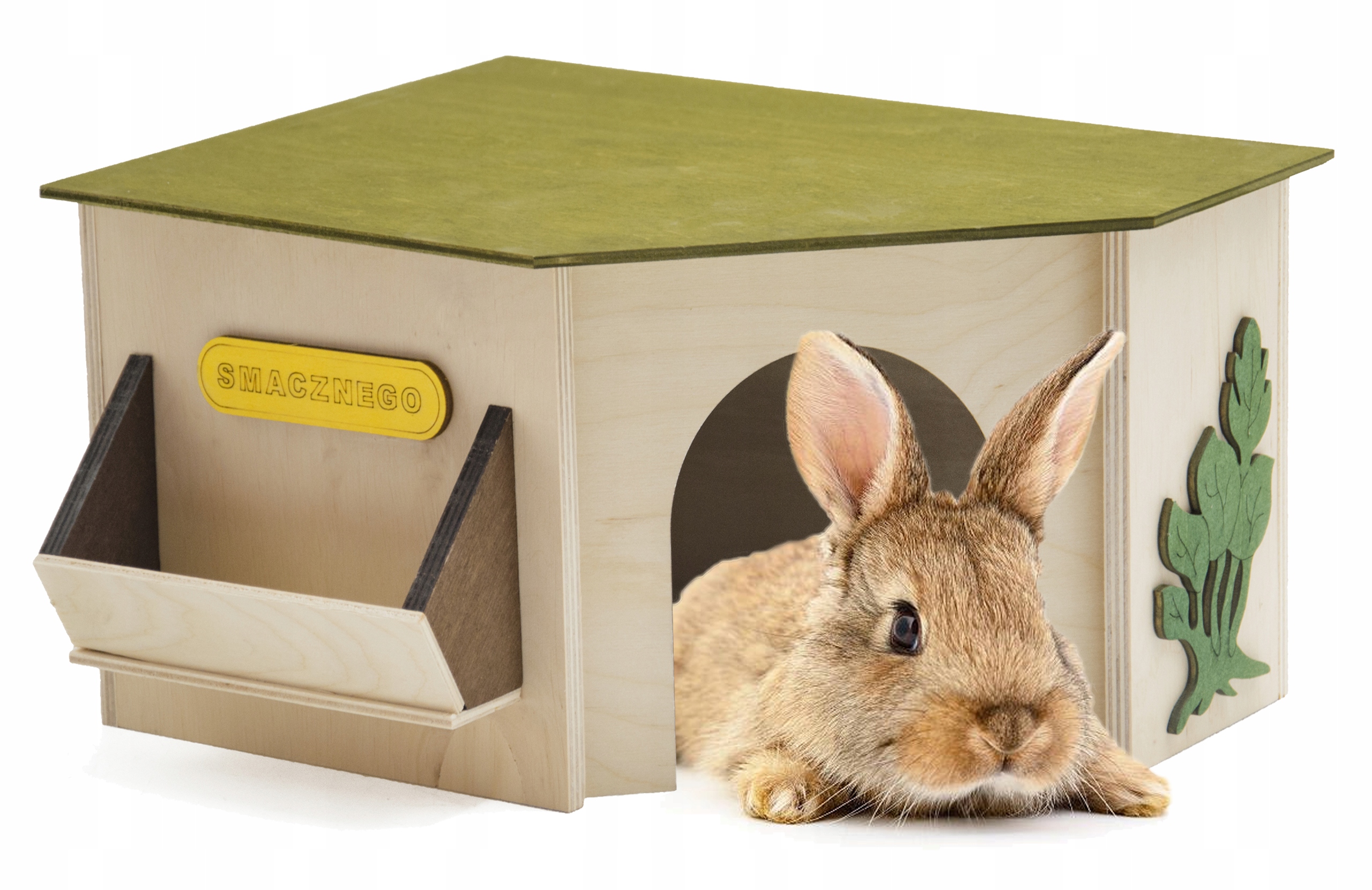 DREWNIANY DOMEK KLATKA DLA ŚWINKI MORSKIEJ KRÓLIKA Marka Pinokio