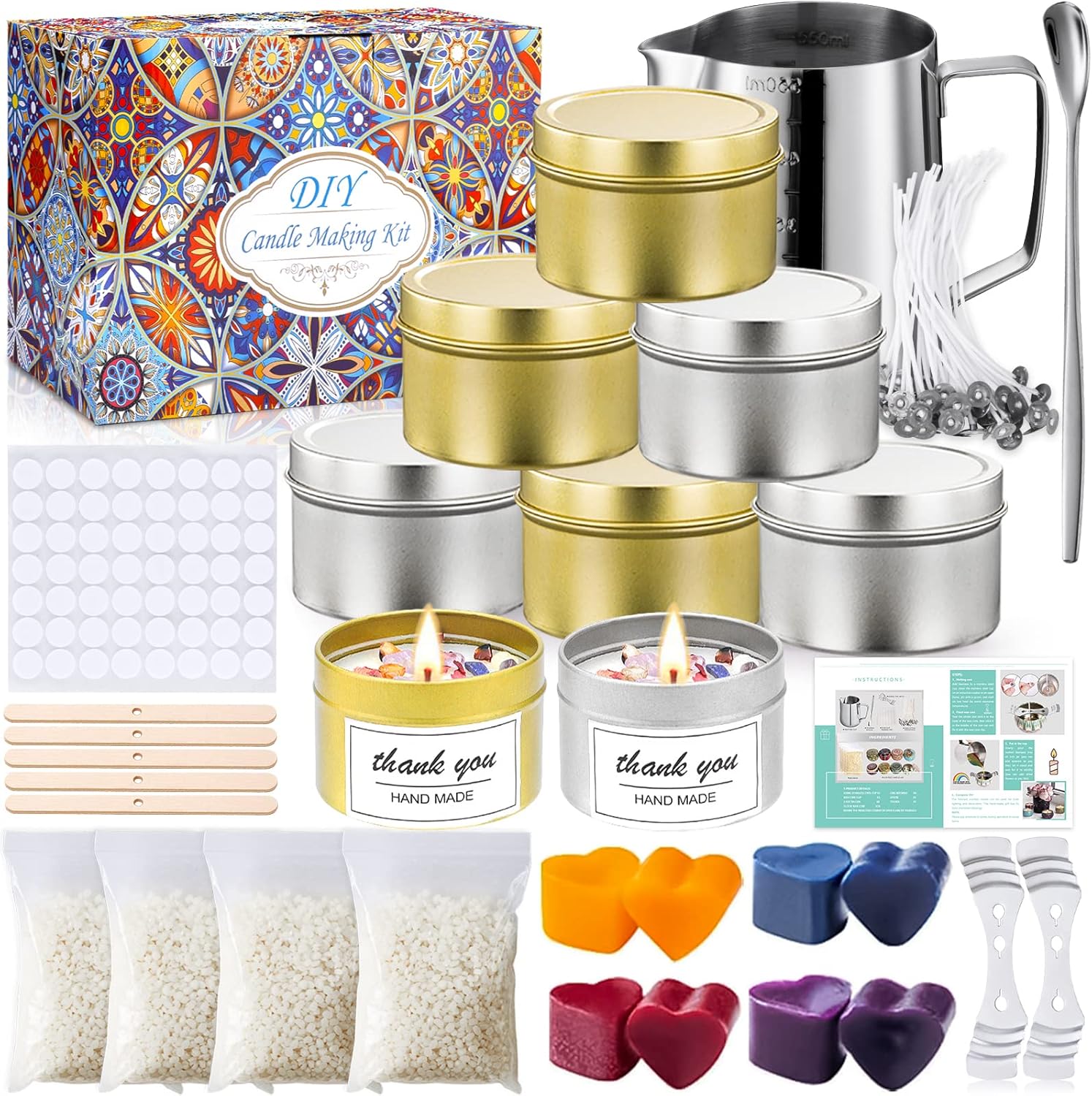 Sada Pro Vlastní Výrobu Svíček Typu Diy