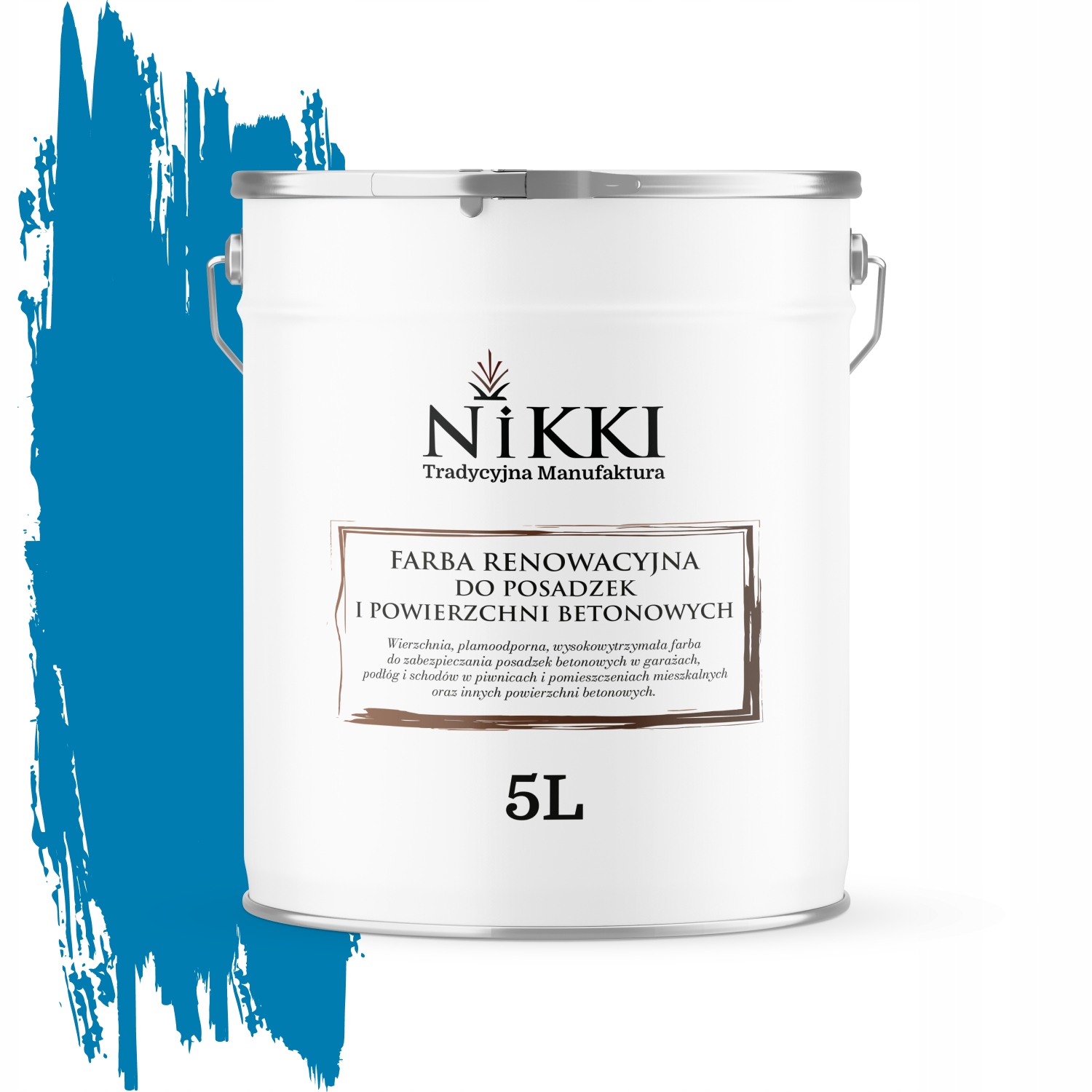 Farba Na Renováciu Betónových Podláh 5 L Modrá RAL5015 Saténová