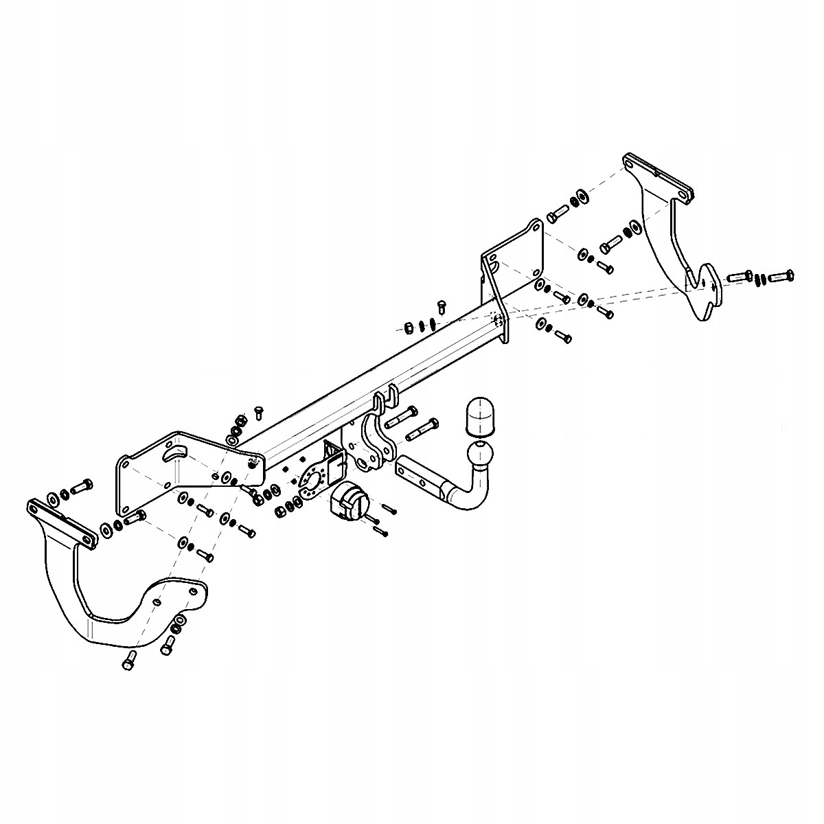 Hak holowniczy Toyota ProAce 2 II VAN od 16 MODUŁ WIĄZKA 13 PIN GRATIS Nowy Producent Steinhof
