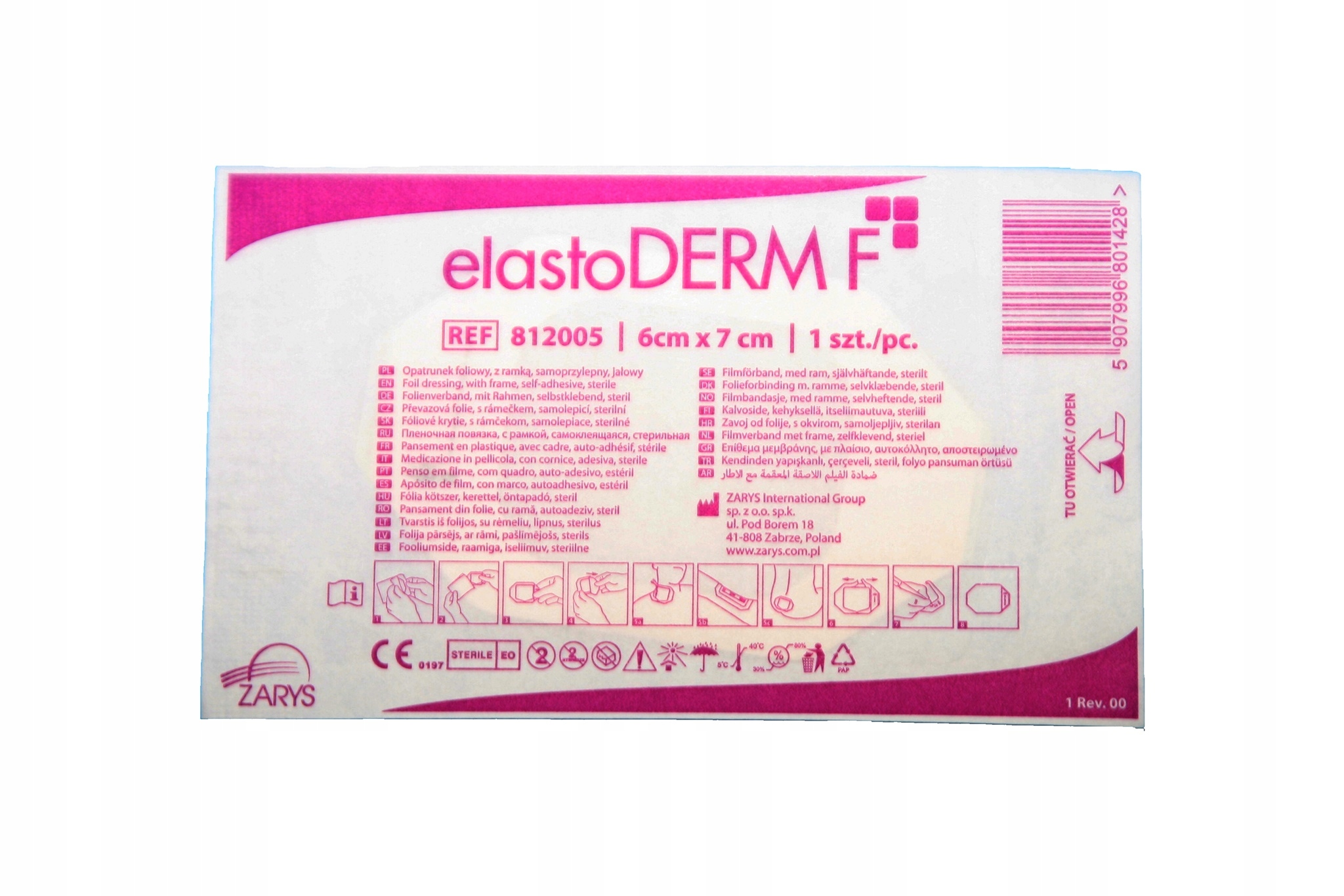 

Opatrunek foliowy Elastoderm F 6x7 cm 1 szt.